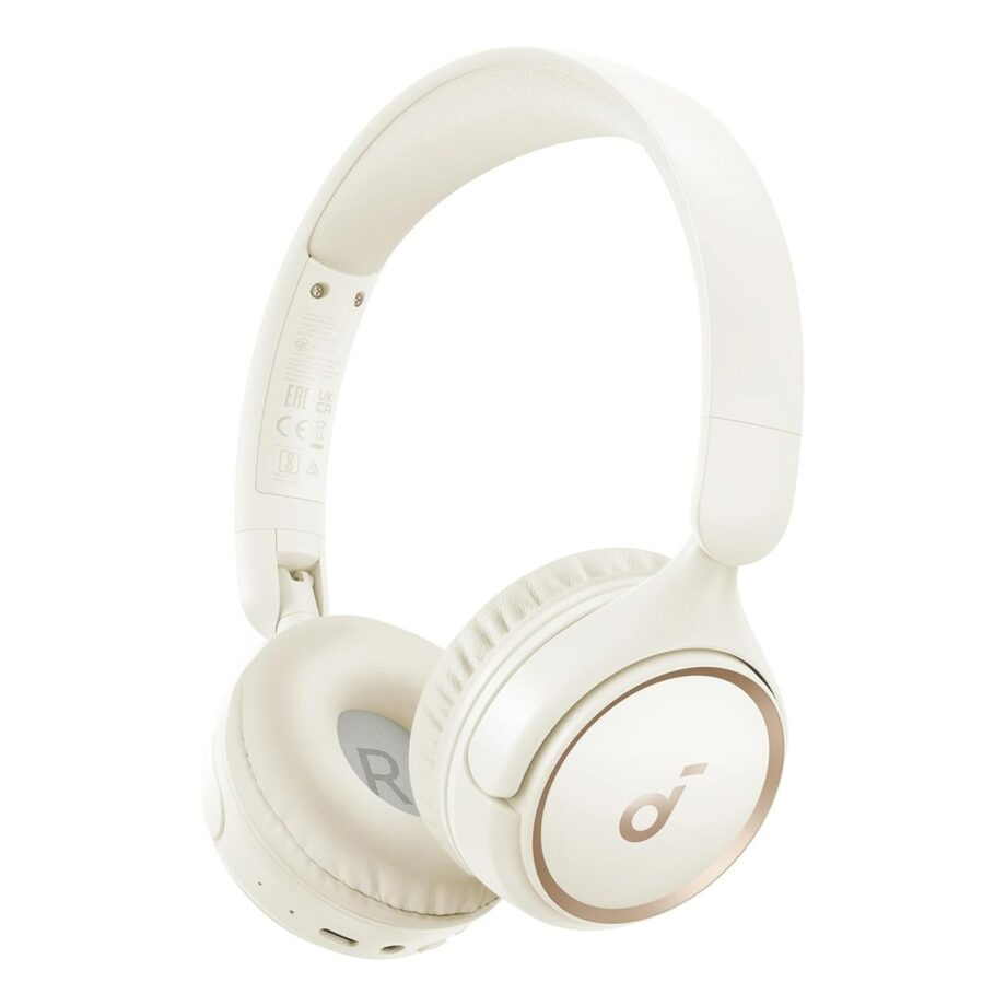 Anker Soundcore H30i Wireless 70H Playtime On-Ear Headphones - White