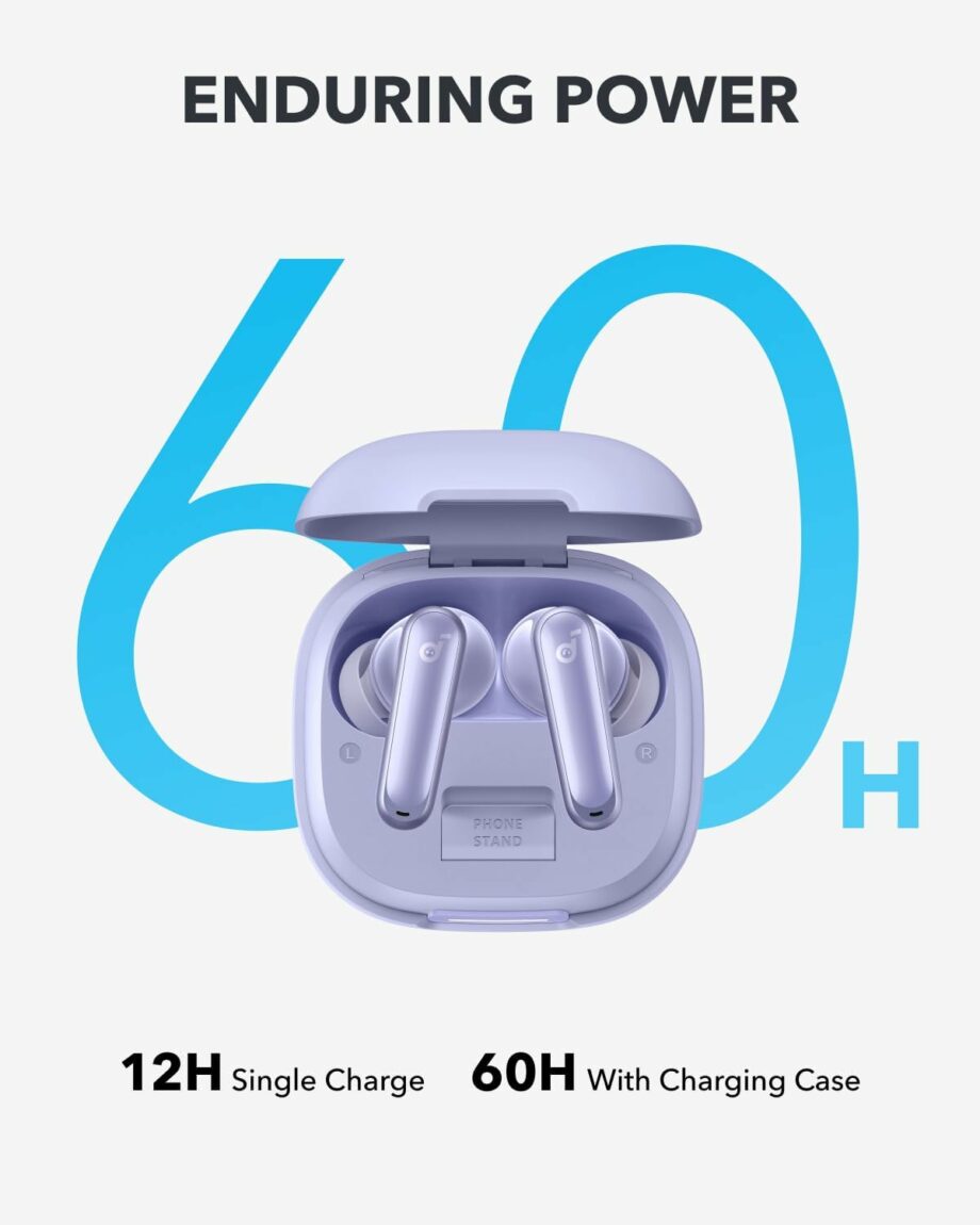 Anker Soundcore P40i Adaptive Noise Cancelling True Wireless Earbuds - Purple