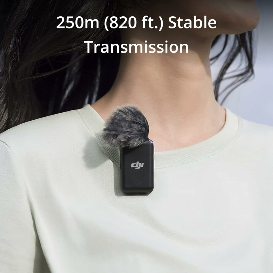 DJI Mic (2 TX + 1 RX) Wireless Lavalier Microphone with 250m Range (Pre-Order)