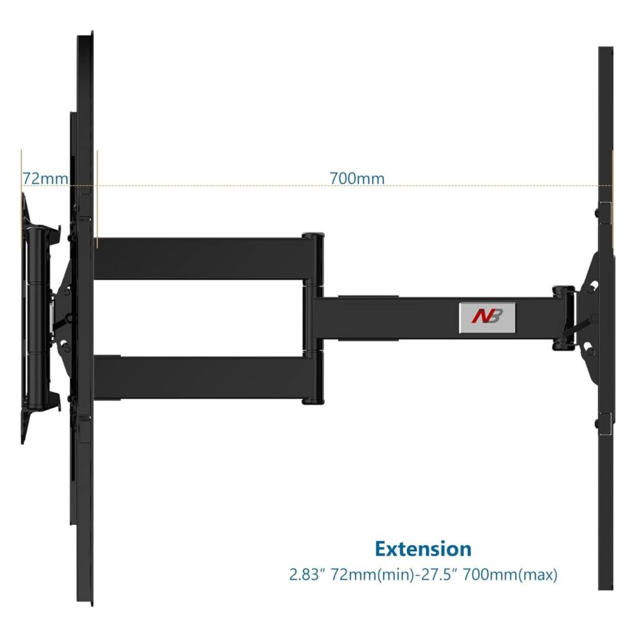 North Bayou SP5 Full Motion 75" to 110" Heavy Duty TV Wall Mount