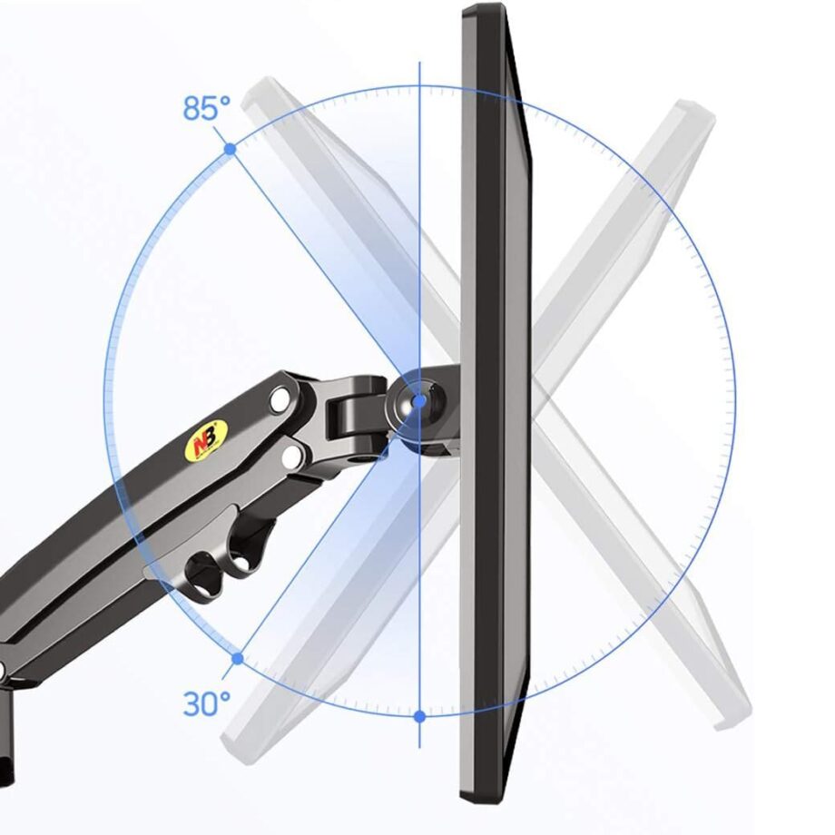 North Bayou GF35 Dual Monitor Arm with Gas Spring for 17-27'' Monitors