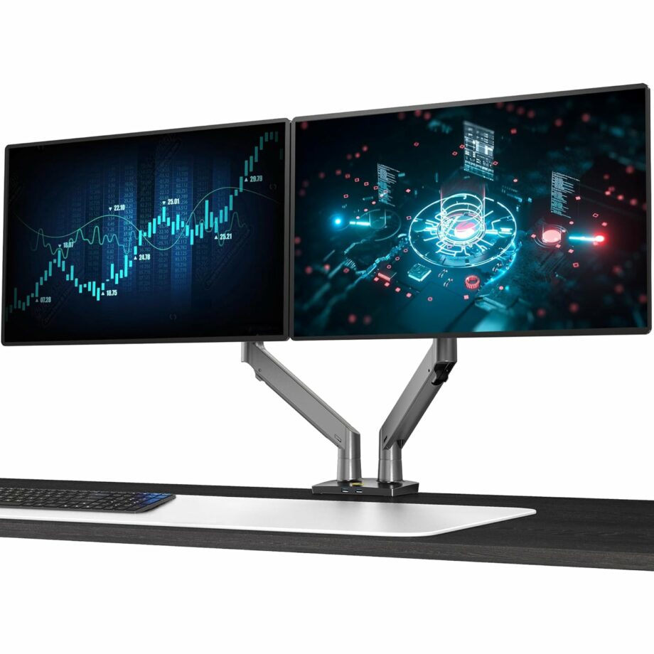 North Bayou F195A Dual Monitor Arm with Gas Spring for 22-32'' Monitors