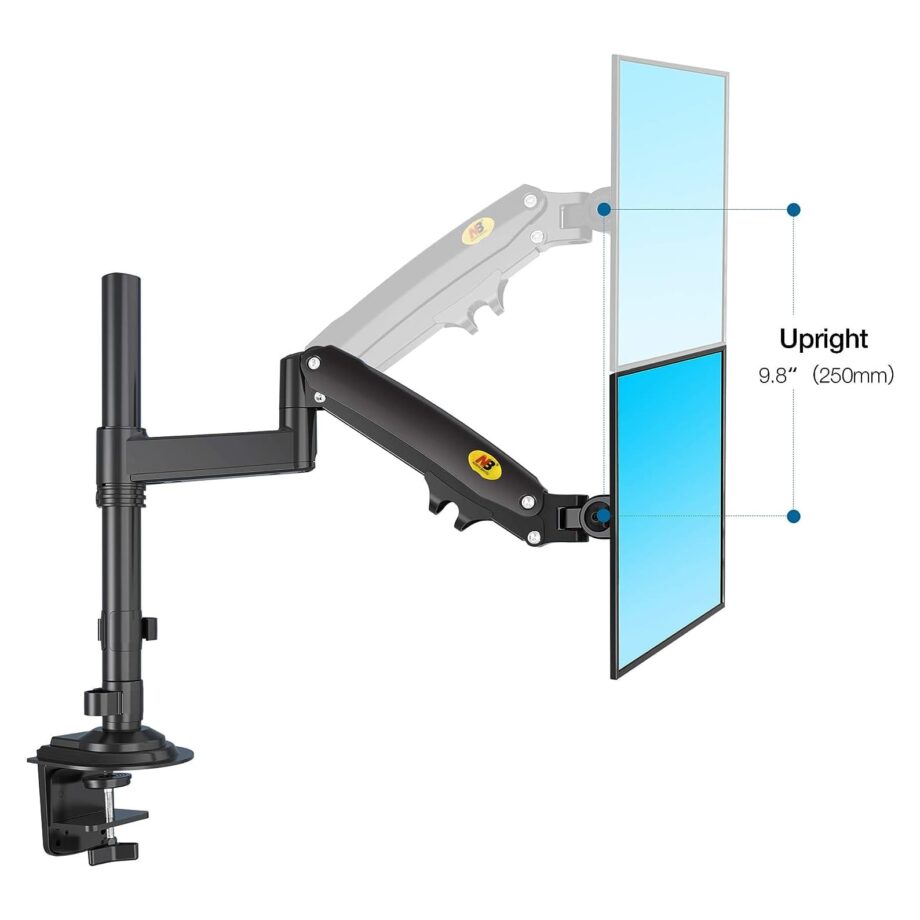 North Bayou GF35 Dual Monitor Arm with Gas Spring for 17-27'' Monitors