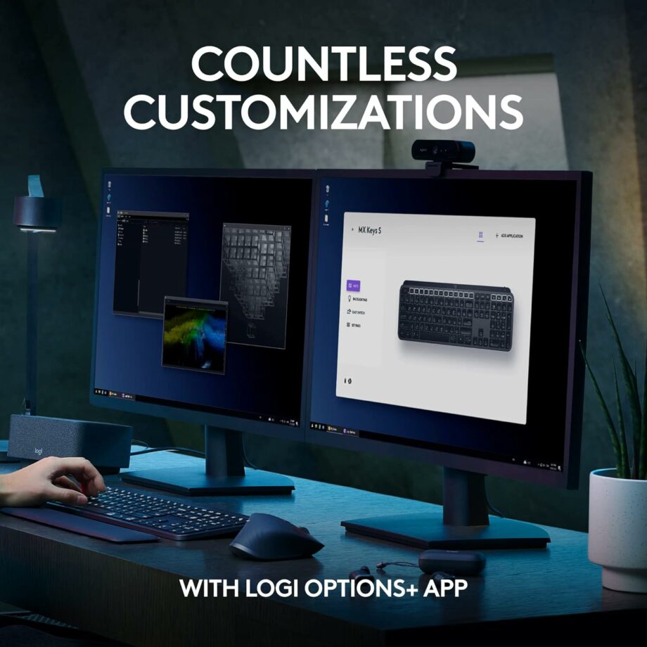 Logitech MX Keys S Advanced Wireless Illuminated Keyboard - Arabic Layout