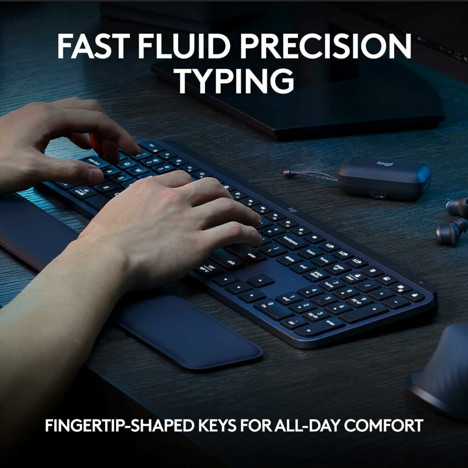 Logitech MX Keys S Advanced Wireless Illuminated Keyboard - Arabic Layout