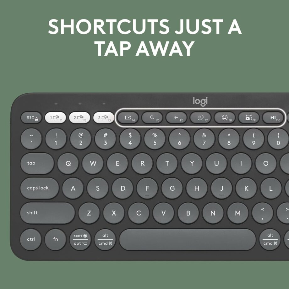 Logitech Pebble Keys 2 K380s Multi-Device Bluetooth Keyboard – Graphite