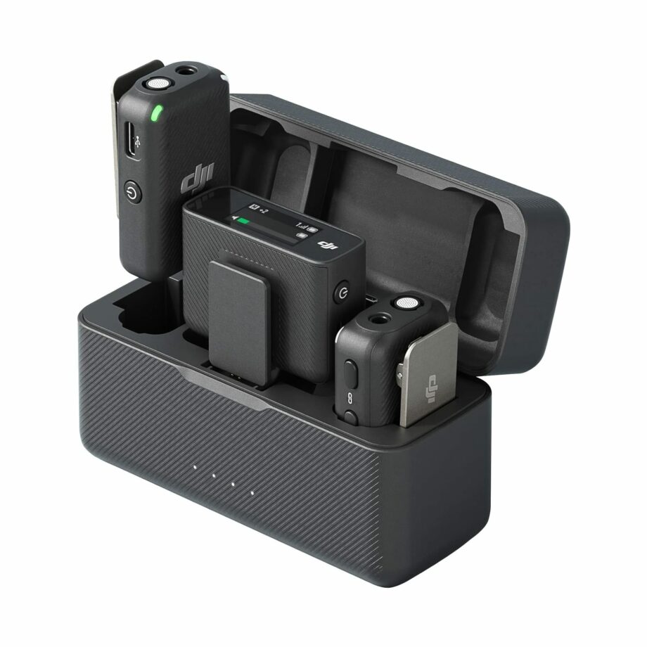 DJI Mic (2 TX + 1 RX) Wireless Lavalier Microphone with 250m Range (Pre-Order)