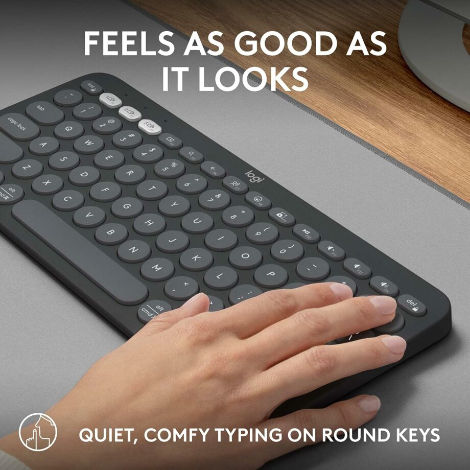 Logitech Pebble Keys 2 K380s Multi-Device Bluetooth Keyboard – Graphite