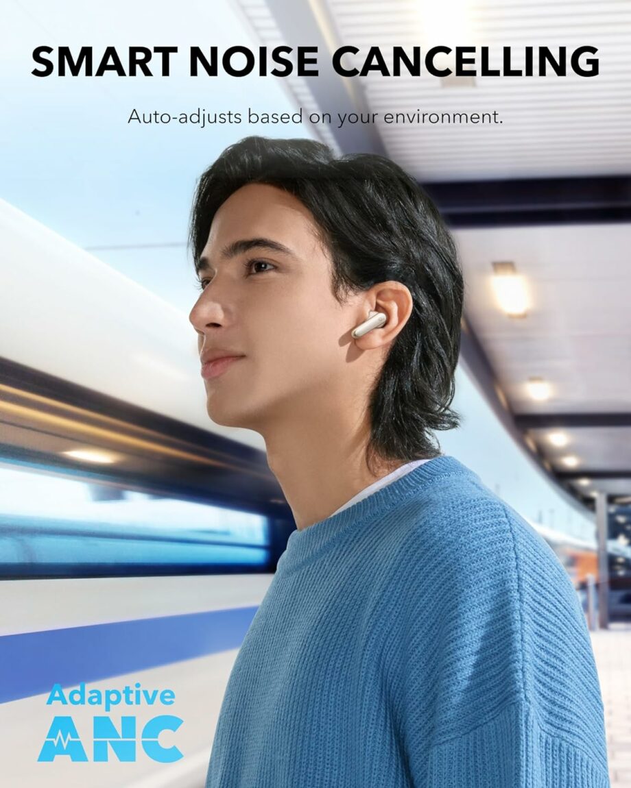Anker Soundcore P40i Adaptive Noise Cancelling True Wireless Earbuds - White