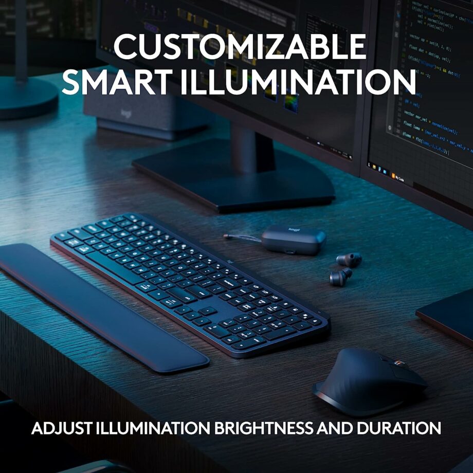Logitech MX Keys S Advanced Wireless Illuminated Keyboard - Arabic Layout