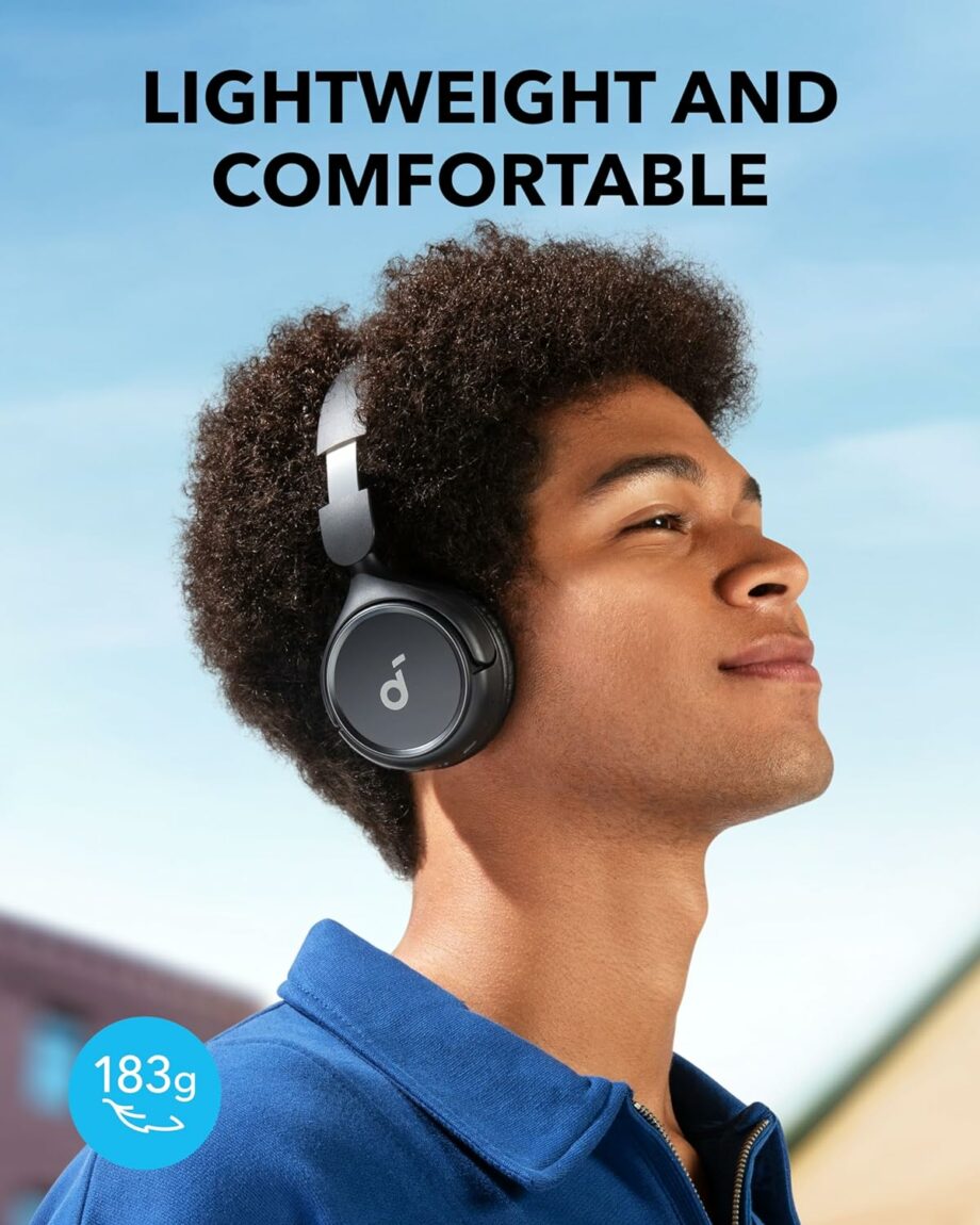 Anker Soundcore H30i Wireless 70H Playtime On-Ear Headphones - Black