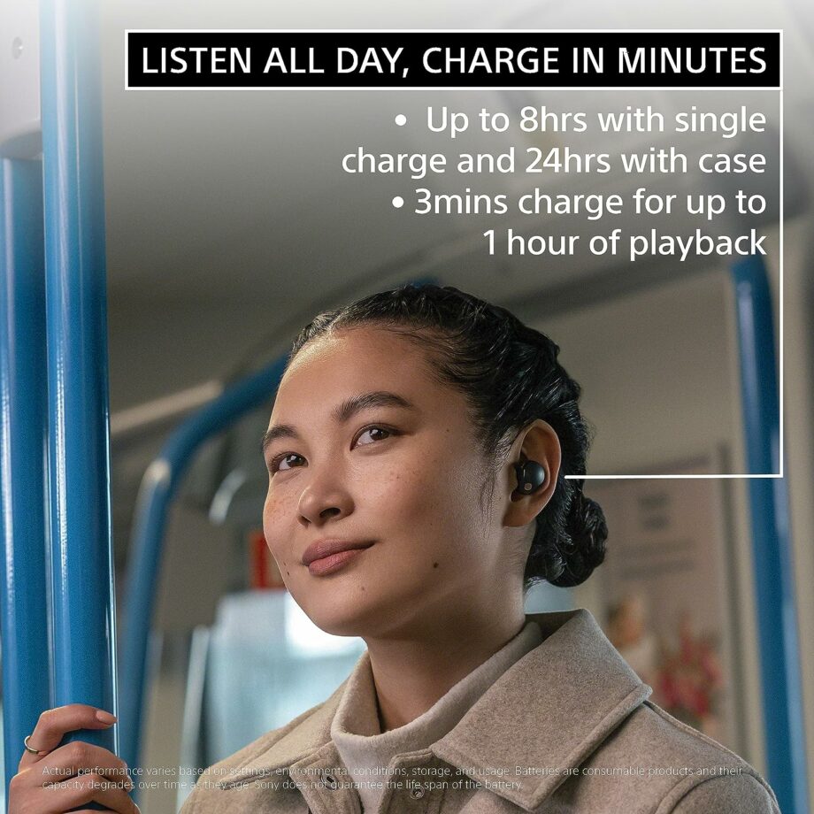 Sony WF-1000XM5 Industry Leading Noise Canceling Truly Wireless Earbuds - Black