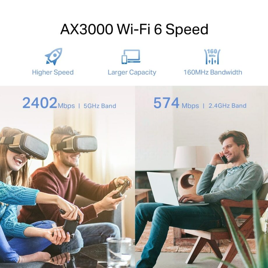 TP-Link AX3000 Mesh WiFi 6 Extender (RE705X)