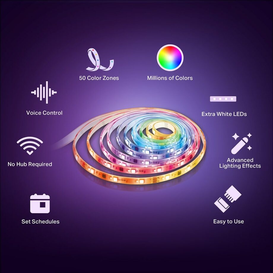 TP-Link Tapo L930-5 RGBWIC Smart RGB 1000 Lumens Wi-Fi Light Strip - 5M