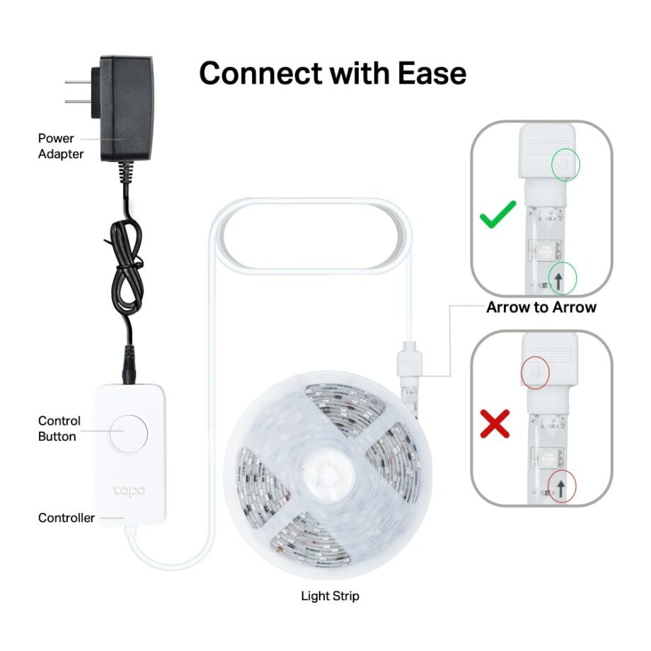 TP-Link Tapo L930-5 RGBWIC Smart RGB 1000 Lumens Wi-Fi Light Strip - 5M