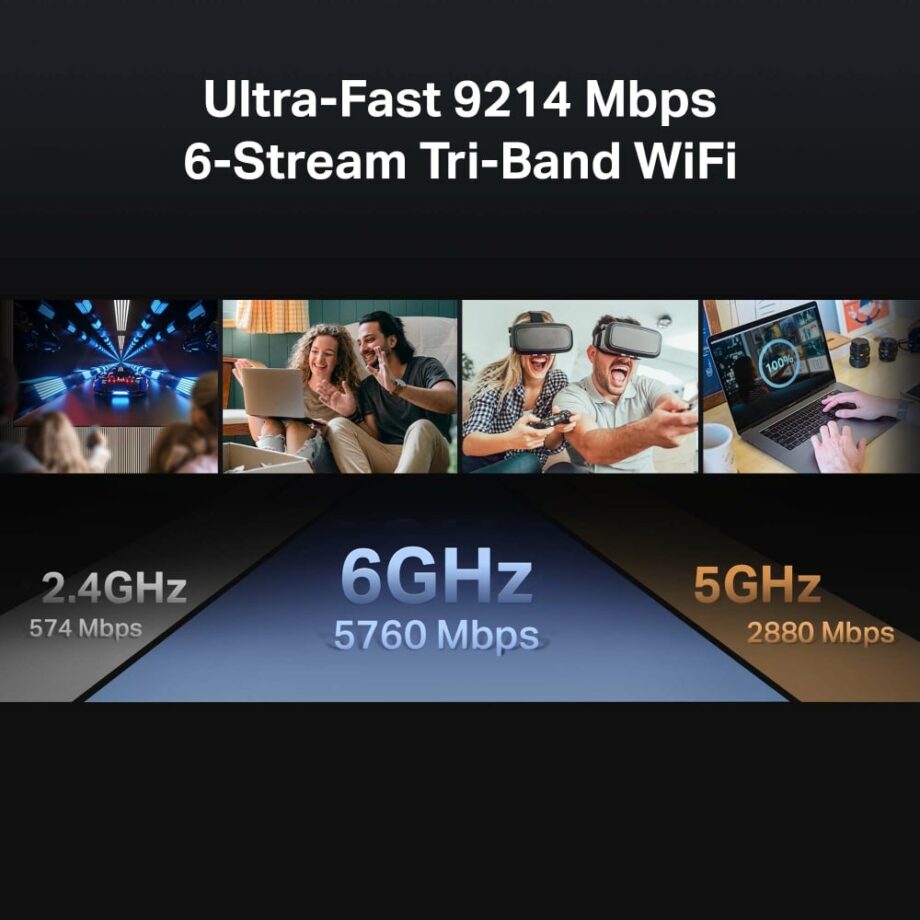 TP-Link BE9300 Tri-Band Wi-Fi 7 Router (Archer BE550)