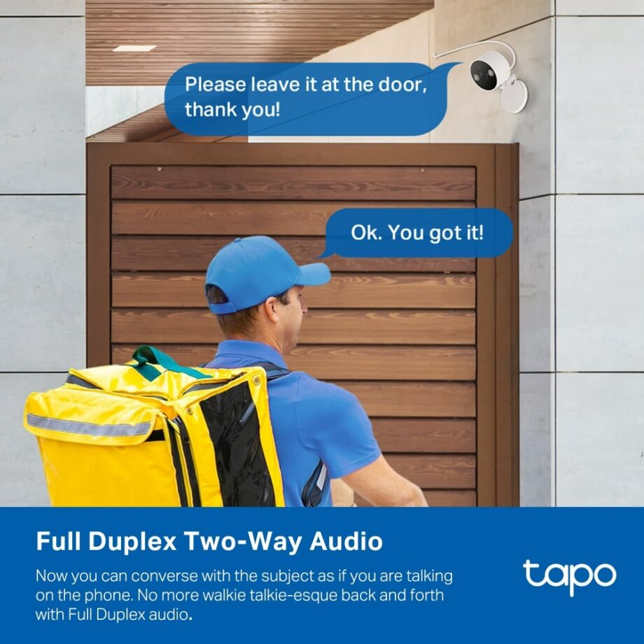 TP-Link Tapo Indoor/Outdoor 2K Wi-Fi Home Security Camera (Tapo C120)