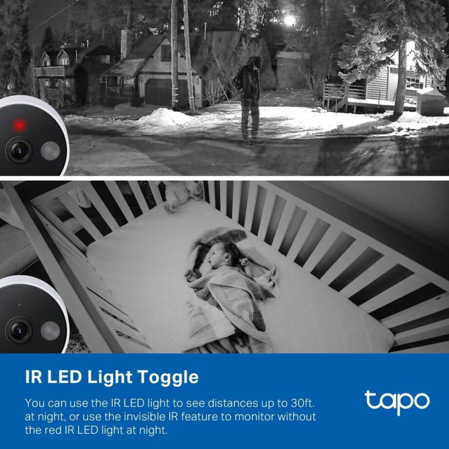 TP-Link Tapo Indoor/Outdoor 2K Wi-Fi Home Security Camera (Tapo C120)