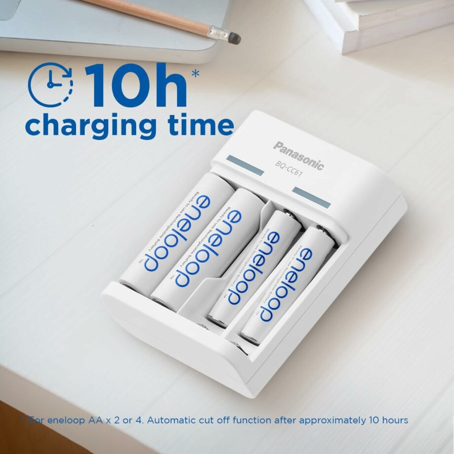 Panasonic Eneloop Basic USB Charger for AA/AAA Batteries with Micro USB Charging Cable