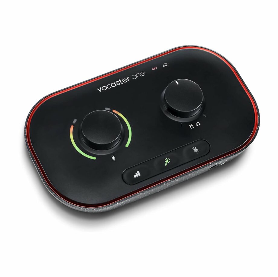 Focusrite Vocaster One Podcasting Interface for Recording as a Solo Creator (Pre-Order)