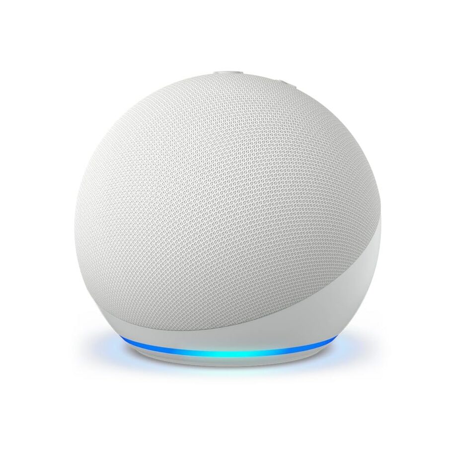 Echo Dot (5th generation) | Smart speaker with Alexa (Arabic or English) - Glacier (Pre-Order)