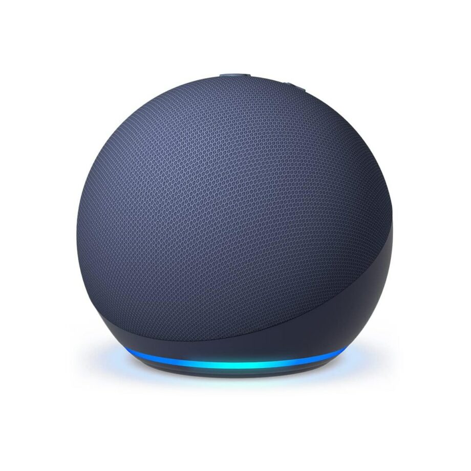 Echo Dot (5th generation) | Smart speaker with Alexa (Arabic or English) - Deep Sea Blue (Pre-Order)