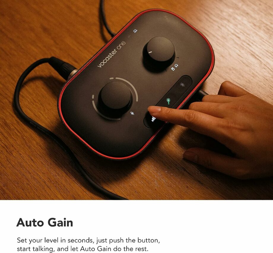 Focusrite Vocaster One Podcasting Interface for Recording as a Solo Creator (Pre-Order)