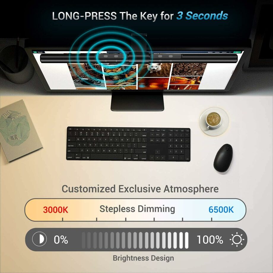Quntis ScreenLinear Pro Monitor Light Bar for Eye Caring with Touch Control
