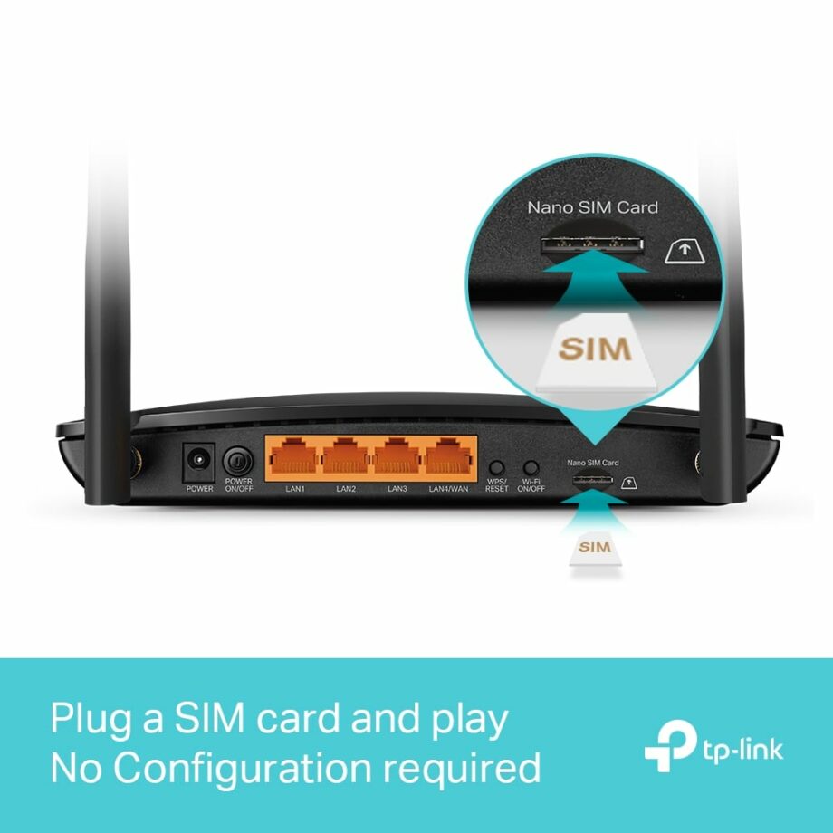 TP-Link 4G+ Cat6 AC1200 Wireless Dual Band Gigabit Router (Archer MR500)