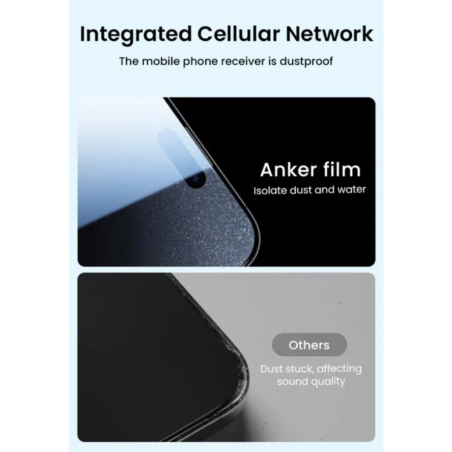 Anker iPhone 15 Tempered Glass Slim Screen Protector