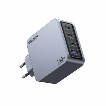 UGREEN Nexode Pro 160W USB C GaN 4-Ports Wall Charger with C to C Cable 1M