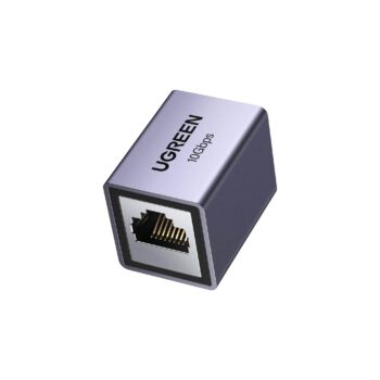 UGREEN RJ45 10Gbps Aluminum Coupler Ethernet Extender - Space Grey