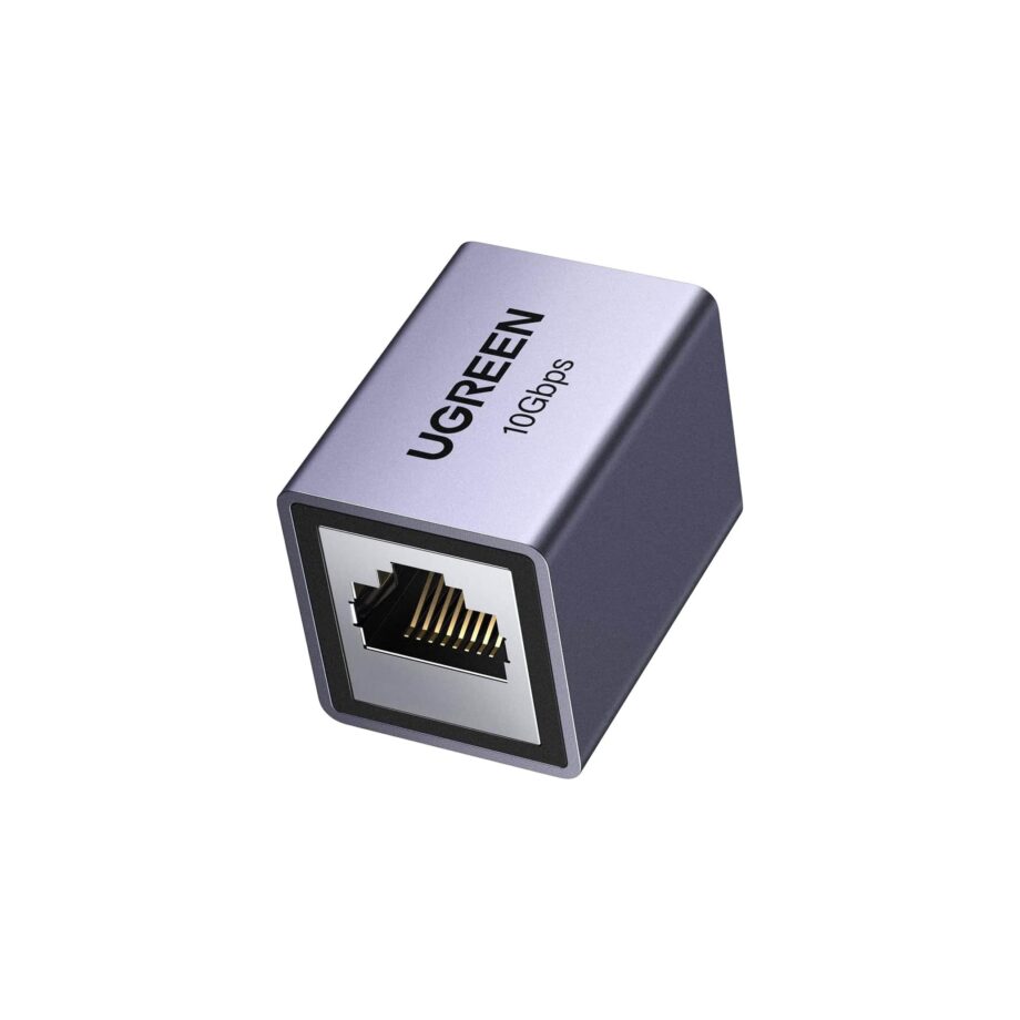 UGREEN RJ45 10Gbps Aluminum Coupler Ethernet Extender - Space Grey