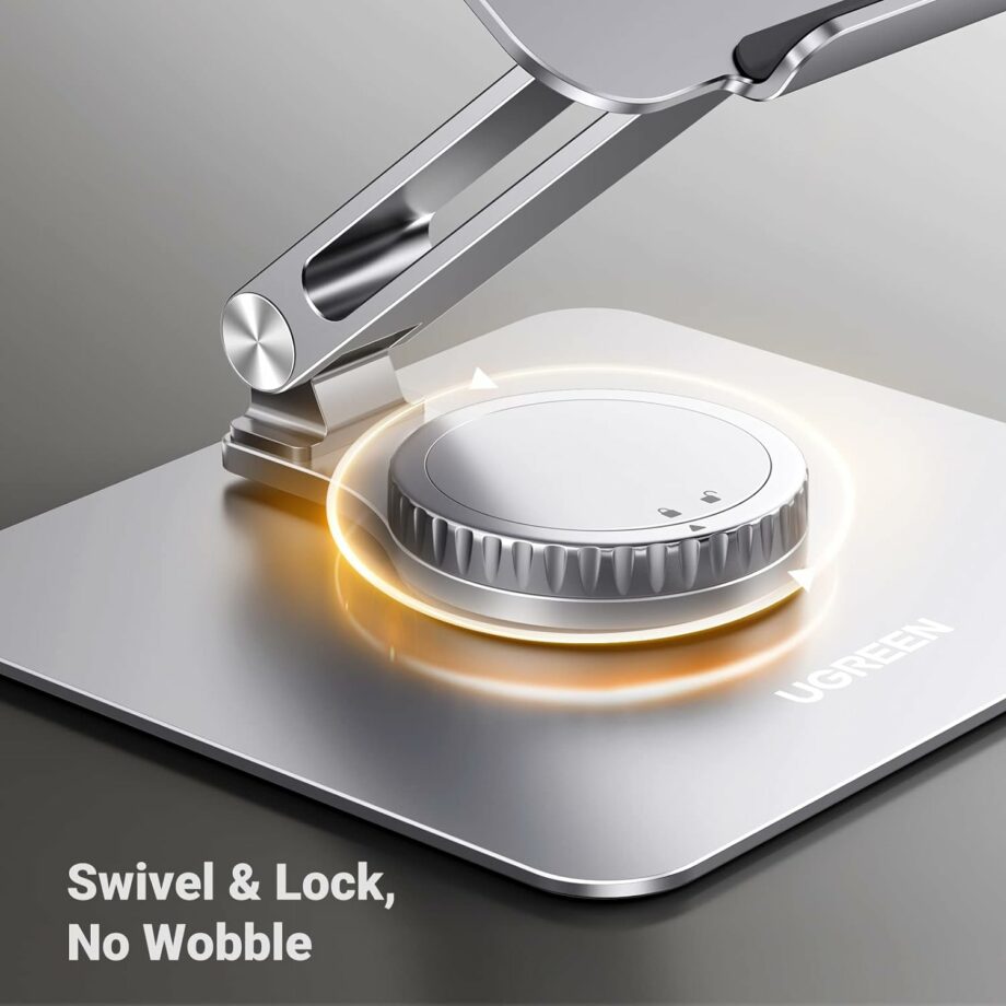 UGREEN Adjustable 360 Rotating Base Laptop Stand for Laptops up to 17.3'' - Silver