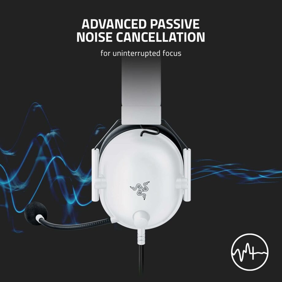 Razer BlackShark V2 X 7.1 Surround Sound Gaming Headset - White