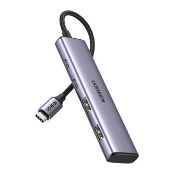 UGREEN 4-in-1 Aluminium USB C Hub 2 USB C & 2 USB 3.0 Ports