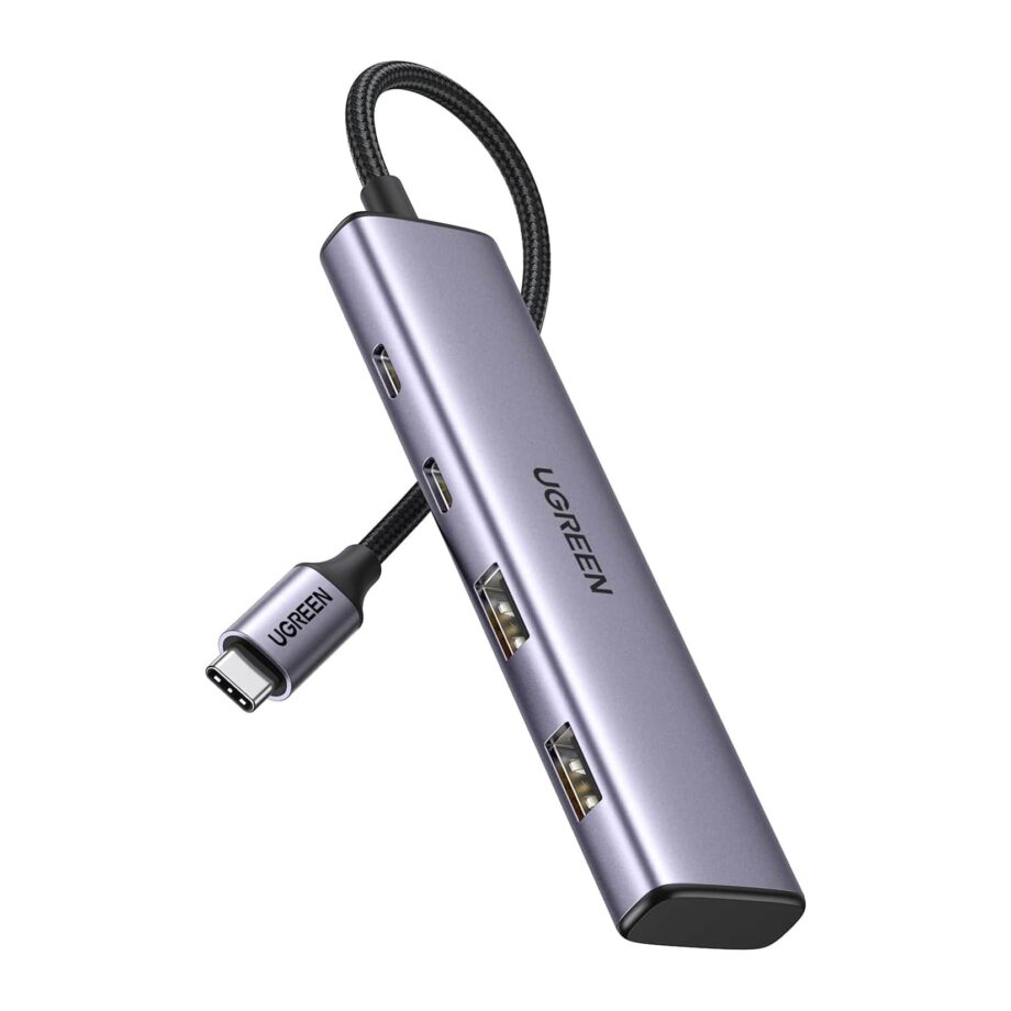 UGREEN 4-in-1 Aluminium USB C Hub 2 USB C & 2 USB 3.0 Ports