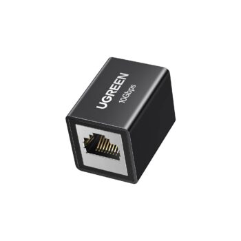UGREEN RJ45 10Gbps Aluminum Coupler Ethernet Extender - Black
