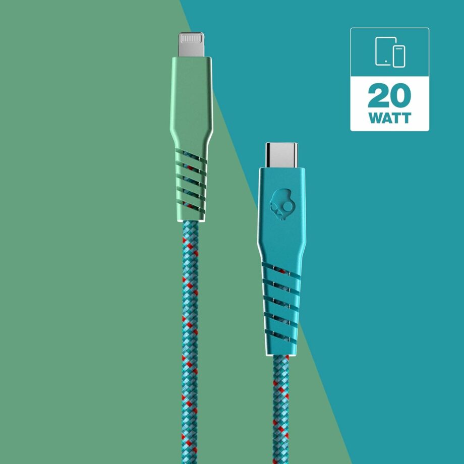 Skullcandy Line+ USB C to Lightning Braided Cable for iPhone - 1.8M