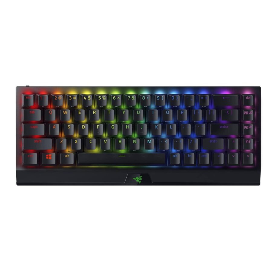 Razer BlackWidow V3 Mini 65% HyperSpeed Wireless Mechanical Gaming Keyboard - Yellow Silent Mechanical Switches