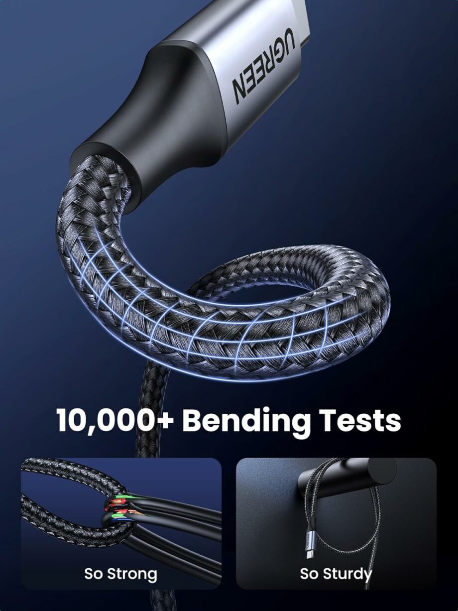UGREEN 240W Braided USB C to USB C Cable - 1M