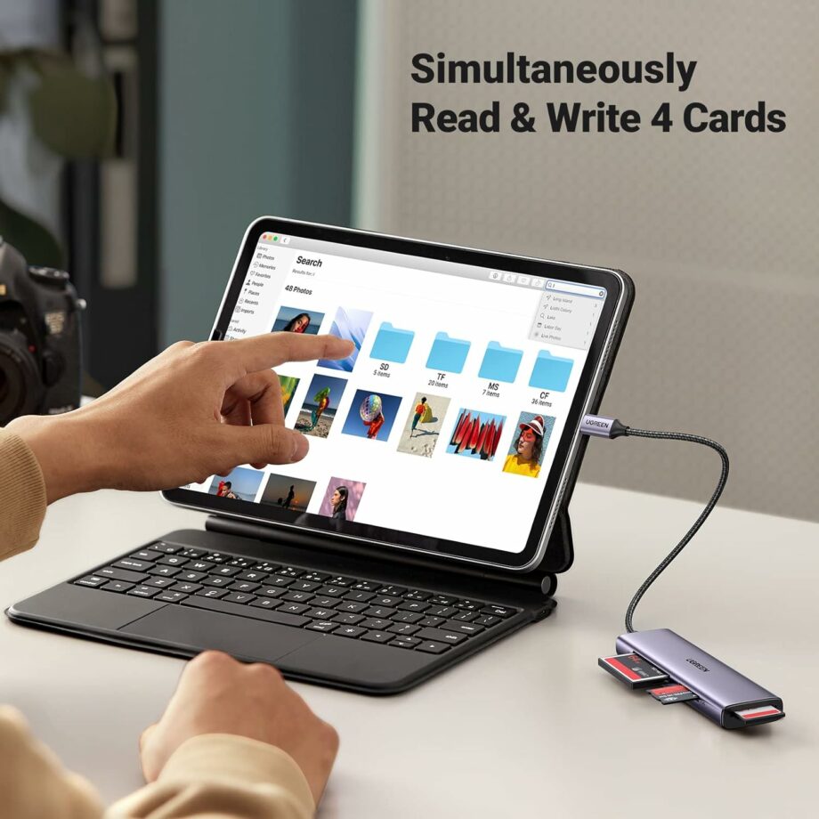 UGREEN 4-in-1 USB C Memory Card Reader