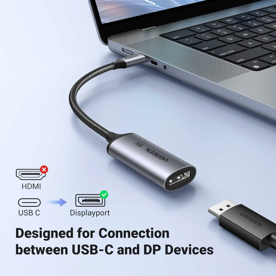 UGREEN 8K@60Hz USB C to DisplayPort 1.4 Adapter Cable