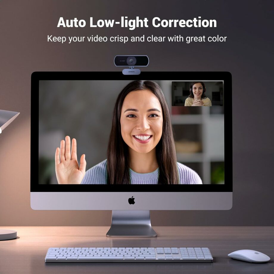 UGREEN 1080P Webcam with Noise Cancelling Microphone