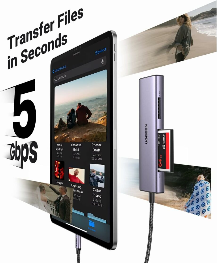 UGREEN 4-in-1 USB C Memory Card Reader