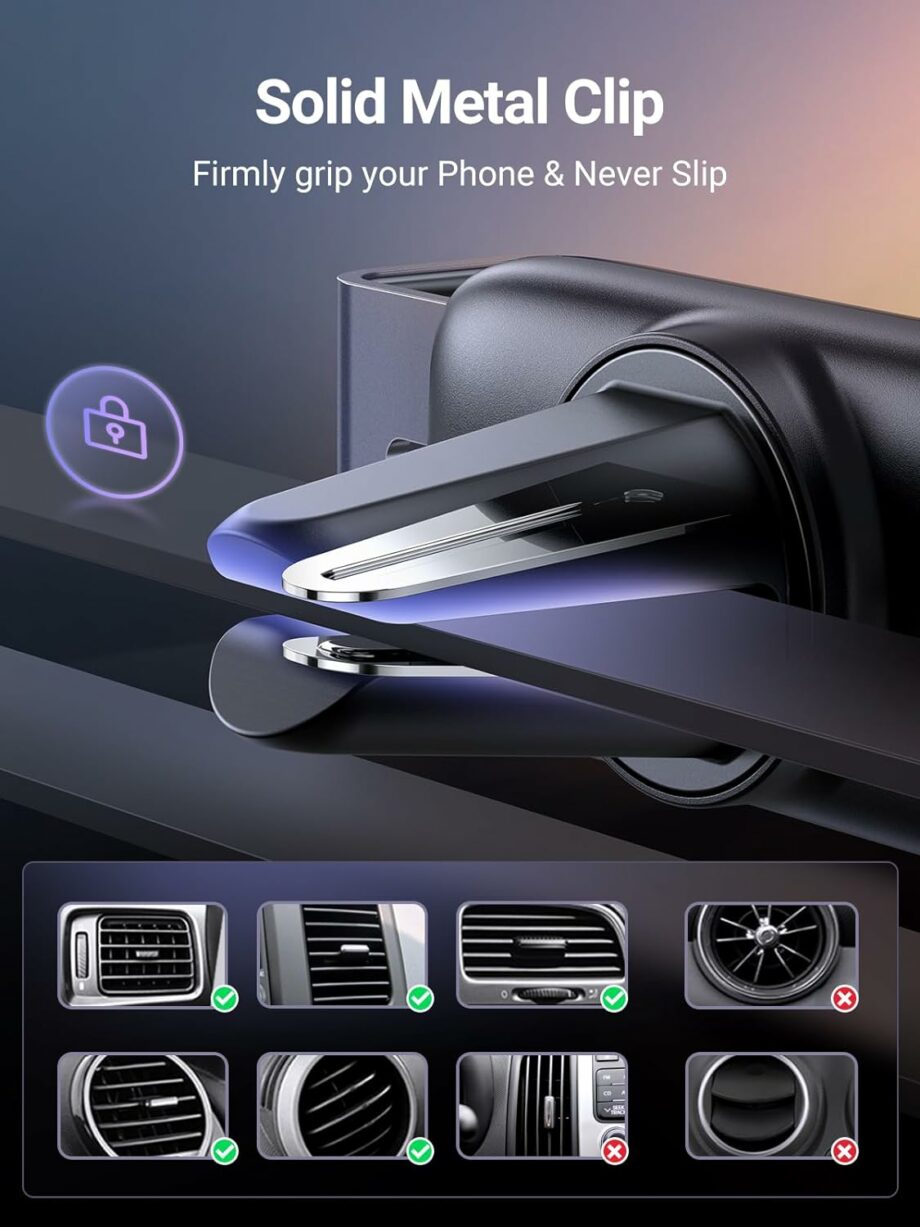 UGREEN Air Vent Clip Car Vent Phone Holder