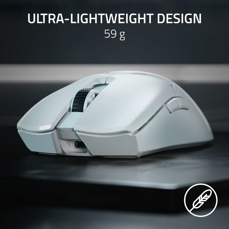 Razer Viper V2 Pro HyperSpeed 58g Lightweight Wireless Gaming Mouse - White