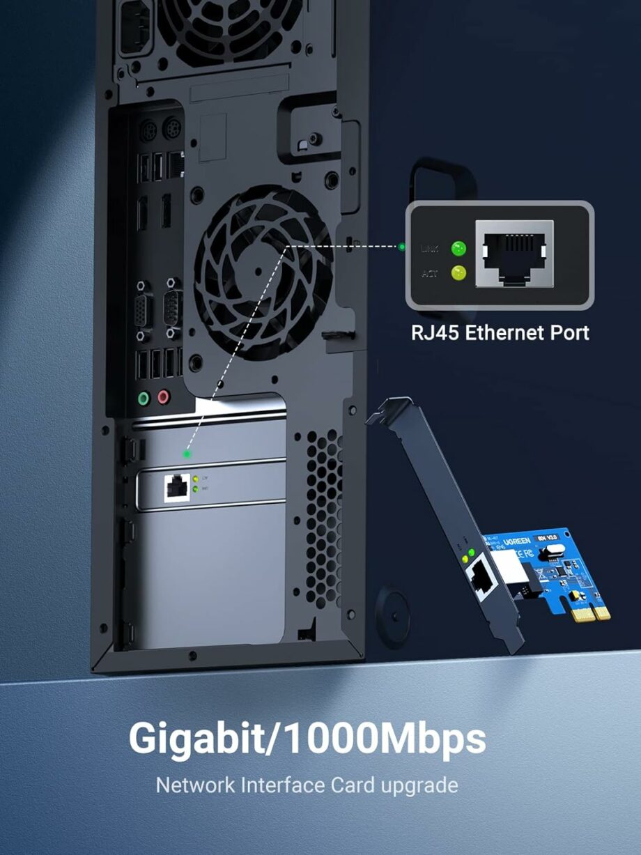 UGREEN 10/100/1000Mbps Gigabit Ethernet PCI Express PCI-E Network Adapter