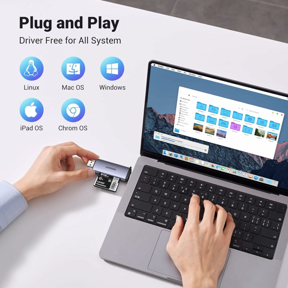 UGREEN USB 3.0 and USB C to C Fast 2.0 Card Reader