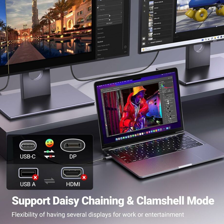 UGREEN USB C to DisplayPort 1.4 8K@60Hz Cable - 2M